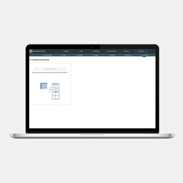 Planilha CRM Excel 2.0 - Relatório Personalizável