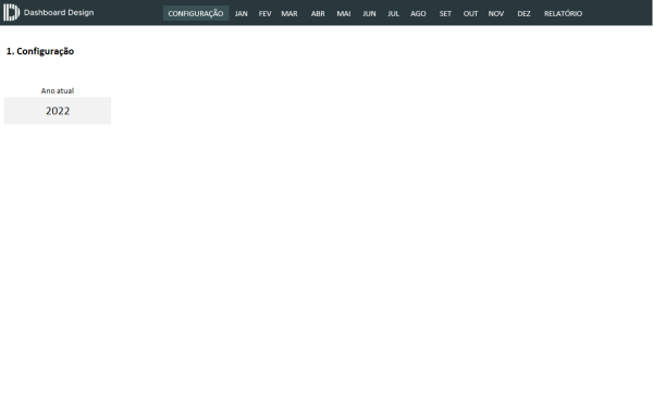 Planilha Excel de Controle de Atividades e Habitos - Configuração