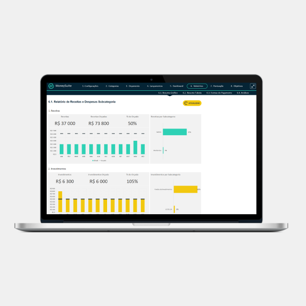 07. Planilha de Controle Financeiro Pessoal - Relatório Gráfico