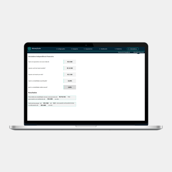 .Planejamento Financeiro Pessoal - Calculadora Liberdade Financeira