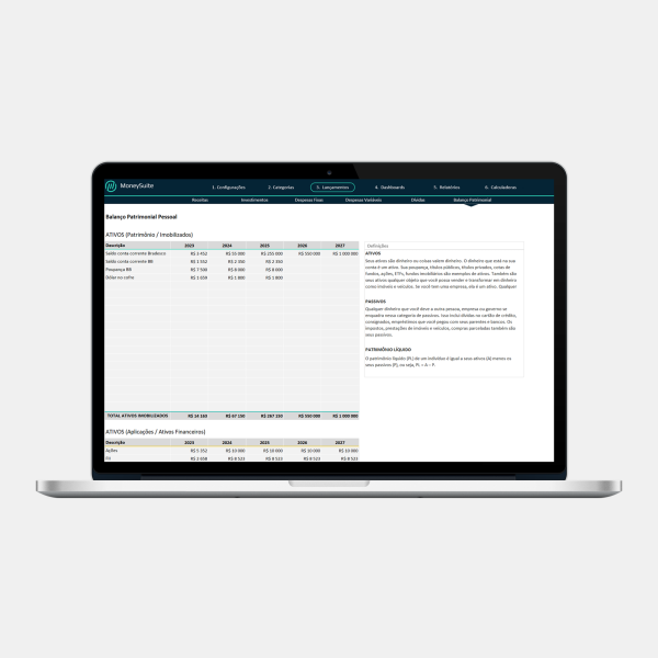 Planejamento Financeiro Pessoal - Patrimônio Pessoal