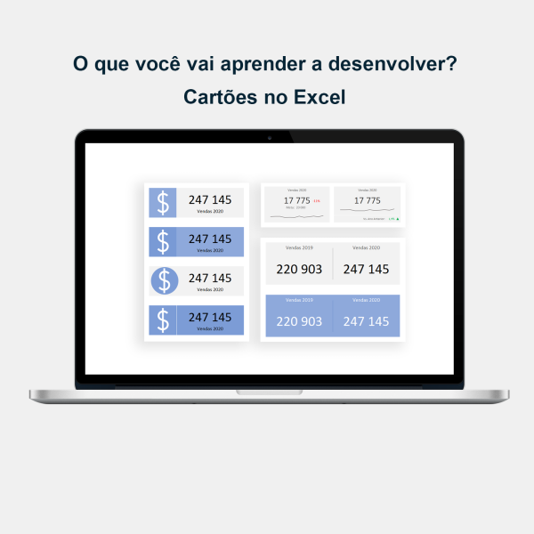 Dashboards no Excel - Cartões no Excel