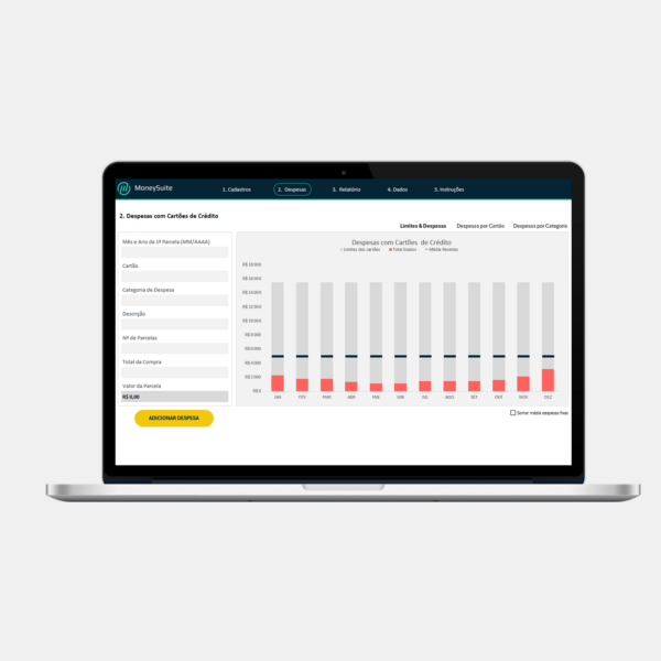 Controle de Controle de Cartão de Crédito - Dados e Dashboard