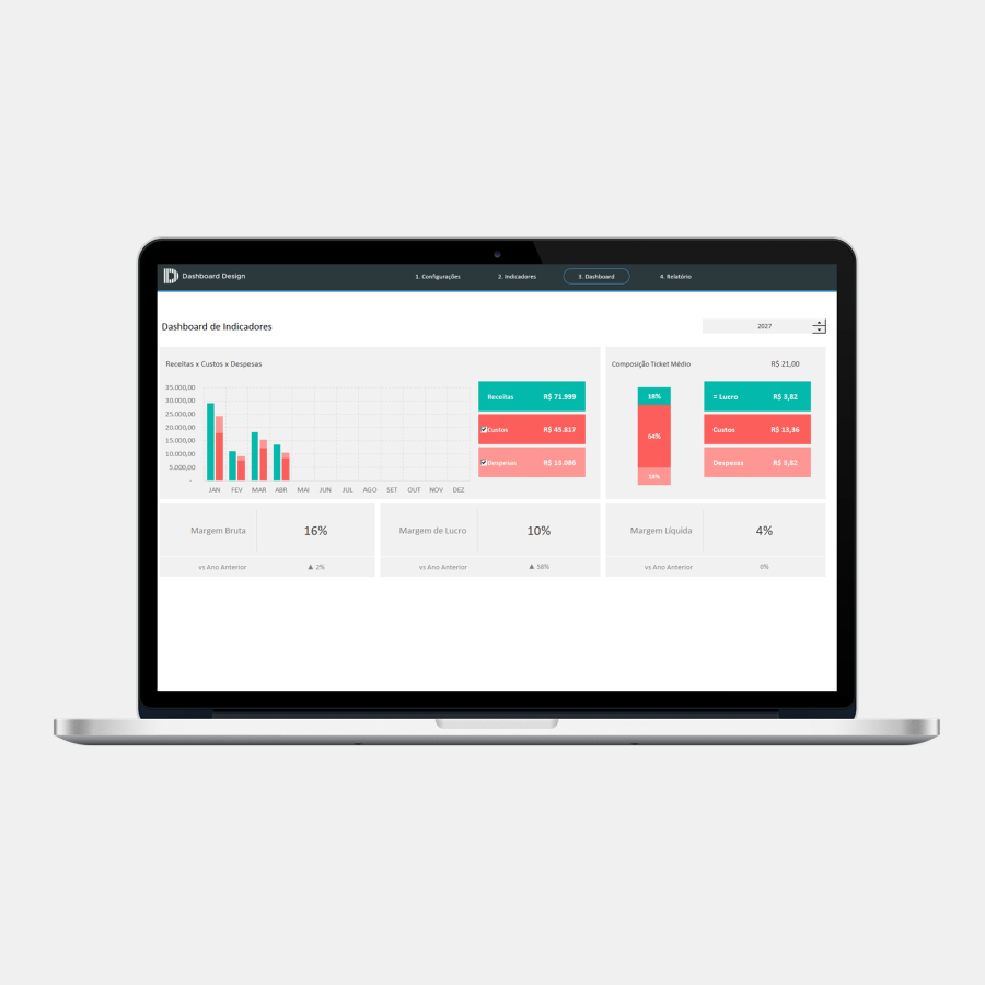 Demo - Planilha Excel Indicadores Financeiros